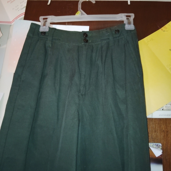 MADEWELL Drapey Pleated Wide Leg Pants XS - Picture 9 of 13